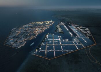 LAKARAN pembinaan Bandar Perindustrian Oxagon yang bakal menjadi kompleks perindustrian terapung terbesar di dunia.-AGENSI