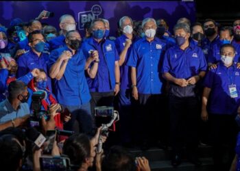 KEMENANGAN Barisan Nasional (BN) dalam Pilihan Raya Negeri (PRN) Johor pada 12 Mac lalu membuktikan rakyat muak dengan cara pembangkang berpolitik. – UTUSAN/FARIZ RUSADIO