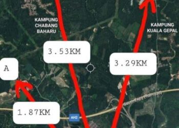 PETA memaparkan sebahagian ladang ternakan babi di Bidor, Perak. – IHSAN PEMBACA