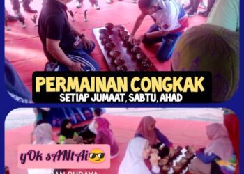 LANGKAH merakyatkan kembali permainan
tradisional seperti congkak mampu
mengembalikan kegemilangan permainan
tersebut. – MEDIA SOSIAL