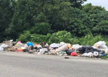 Lambakan sampah yang dibuang di Jalan Tun Perak 4 di Cheras, Kuala Lumpur mengundang kemarahan penduduk.