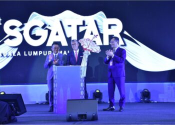 TENGKU ZAFRUL TENGKU ABDUL AZIZ merasmikan Mesyuarat Tahunan ke-51 Kumpulan Kajian mengenai Pentadbiran dan Penyelidikan Cukai Asia-Pasifik (SGATAR) 2022 di Kuala Lumpur, hari ini.