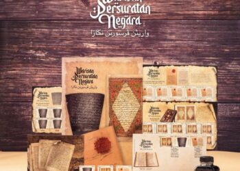 LEMBARAN setem khas Warisan Persuratan Negara yang sudah dijual pejabat pos terpilih untuk para peminat filateli tempatan. – Ihsan Pos Malaysia Berhad