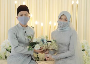 Haqiem Rusli dan pasangannya, Anis Sofea selamat bergelar suami isteri pada pukul 3.40 petang tadi.