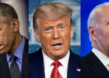 BARACK Obama, Donald Trump dan Joe Biden bakal berentap memenangi kawasan di Pennsylvania dalam pilihan raya pertengahan tahun. - AGENSI