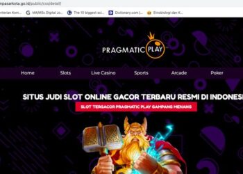 IKLAN judi dalam talian muncul di paparan laman web rasmi badan kerajaan Indonesia baru-baru ini.-AGENSI