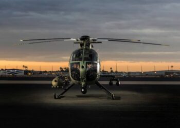 HELIKOPTER model MD 530G merupakan versi terkini dengan sistem avionik termaju untuk tugas ketenteraan. – Foto media sosial