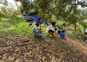 ANTARA individu dipercayai pekebun haram durian Musang King yang bertindak mencetuskan provokasi dalam operasi penguatkuasaan di HSK Batu Talam, Raub, Pahang pada 5 Julai 2021.