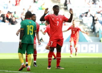 EMBOLO memilih untuk tidak meraikan jaringannya ketika menentang Cameroon bagi menghormati negara kelahirannya dalam aksi di Stadium Al Janoub hari ini.