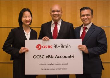 MAJLIS pelancaran OCBC eBiz Account-i, akaun perniagaan digital patuh syariah.