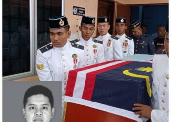 JENAZAH Mohd. Syuib dibawa ke Kem Syed Sirajuddin, Gemas menaiki kenderaan Tentera Udara Diraja Malaysia (TUDM) sebelum diterbangkan menggunakan helikopter TUDM ke Kemaman, Terengganu untuk dikebumikan di kampung halamannya.