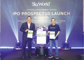 MAJLIS pelancaran prospektus tawaran awam permulaan SkyWorld yang dijadual disenaraikan di Bursa Malaysia pada 10 Julai ini.