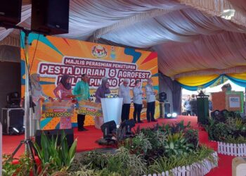 NORLELA Ariffin ketika majlis perasmian penutup Love Penang Agrofest @ Pesta Mengkuang 2023.