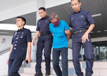 TERTUDUH didenda RM20,000 oleh Mahkamah Sesyen, Ayer Keroh, Melaka selepas mengaku bersalah menganiaya seekor kucing milik jirannya. - UTUSAN/MUHAMMAD SHAHIZAM TAZALI