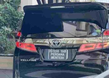 PLAT kenderaan atas nama ‘Isteri YAB Perdana Menteri’ yang tular dalam media sosial