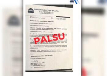 SURAT palsu yang tular media sosial ketika ini berkaitan penganjuran program Temu Anwar @ Negeri Sembilan yang berlangsung di USIM, Nilai, Seremban, semalam.