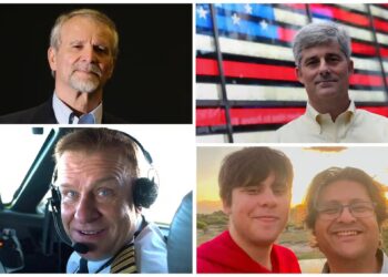 GAMBAR (dari atas kiri) Paul-Henri Nargeolet, Stockton Rush, Hamish Harding (bawah kanan), Shahzada Dawood dan anaknya, Sulaiman merupakan lima penumpang kapal selam Titan yang hilang sejak Ahad lalu.-AGENSI