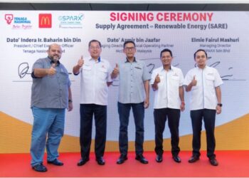 McDonald's Malaysia memeterai perkongsian strategik dengan TNB dan GSPARX untuk pemasangan kemudahan fotovoltaik solar (PV).