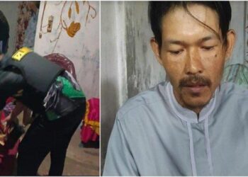 MARTHADINATA menyedari Meilani sudah meninggal dunia dipangkuannya ketika dalam perjalanan ke hospital.-AGENSI