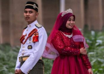 GAMBAR kenangan Raja Nurhanani Nabila Raja Hussin bersama suaminya,  Zulhilmi Ismail Yahya.