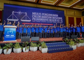 Barisan calon Barisan Nasional (BN) yang akan bertanding di Dewan Undangan Negeri (DUN) Terengganu 12 Ogos ini.