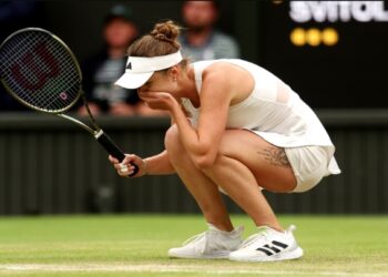 ELINA Svitolina melakar kejutan terbesar di Wimbledon dengan menewaskan pemain No. 1 dunia, Iga Swiatek untuk mara ke separuh akhir.