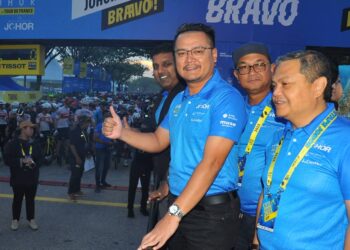 HAIRI Mad Shah hadir bagi merasmikan L'ETAPE Johor by Tour De France di Desaru Coast, Kota Tinggi disini. -UTUSAN/RAJA JAAFAR ALI
