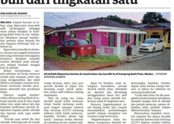 KERATAN laporan Utusan Malaysia bertarikh 7 Julai 2023.
