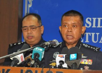 KAMARUL Zaman Mamat pada Sidang Media di IPK, Johor Bahru disini. UTUSAN/RAJA JAAFAR ALI