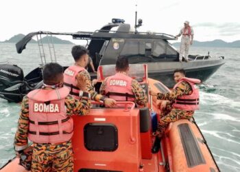 Operasi SAR kanak-kanak hilang dalam kejadian bot karam di perairan Pulau Sipanggau, Semporna-IHSAN BOMBA