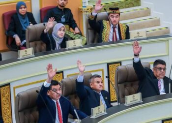 RUU Enakmen Perlembagaan Negeri Melaka (Pindaan) 2023 berkaitan anti lompat parti diluluskan di Seri Negeri, Ayer Keroh, Melaka.