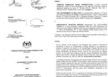 LAMPIRAN dokumen FSRA yang ditandatangani Anwar Ibrahim.