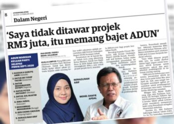 KERATAN laporan Utusan Malaysia 21 Februari 2023.