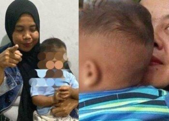 SITI Maulia mendukung bayi yang dijaga namun didapati bukan anak kandungnya.-AGENSI