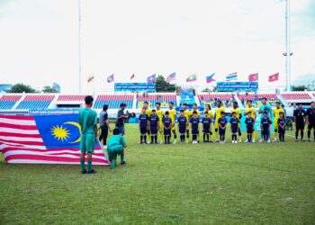 PEMAIN negara turun dengan semangat memburu tempat ketiga Kejohanan AFF B-23 apabila berdepan tuan rumah, Thailand petang ini. - IHSAN FAM