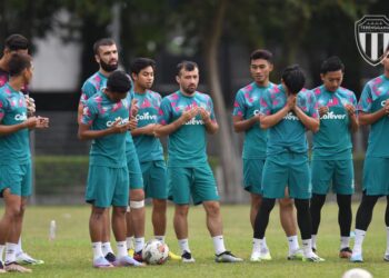 TERENGGANU FC melakukan persiapan akhir menjelang pertemuan menentang KL Rovers malam ini. - IHSAN TERENGGANU FC