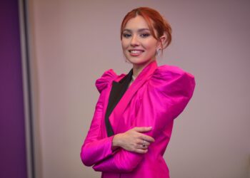 PETALING JAYA 15 Feb 2023 - Amelia Anderson  pada Malam Gala dan sidang media filem Didi & Friends yang diadakan di GSC The Starling Mall, Bandar Utama. - M Firdaus M Johari
