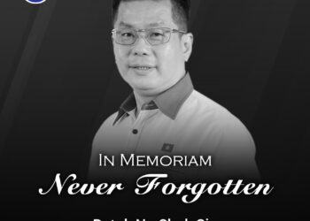 POSTER memaklumkan pemergian Ng Chok Sin.