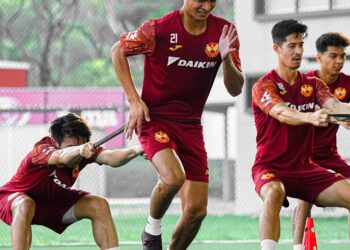 SAFUWAN Baharudin (tengah) antara pemain Selangor yang mengalami kecederaan dan terpaksa direhatkan.-IHSAN SELANGOR FC