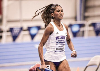Shereen Samson Vallabouy meleburkan rekod 200m wanita kebangsaan berusia 25 tahun di Amerika Syarikat semalam.
