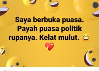 TANGKAP layar status Nik Abduh yang menarik keputusan untuk berpuasa daripada politik.