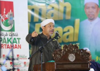 MOHD. Nassuruddin Daud dilihat cukup petah dan bersemangat setiap kali berceramah di atas pentas Pas. – FACEBOOK