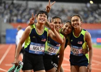 KUARTET wanita negara sahkan tempat ke final 4x400m di Universiade. -IHSAN KPT