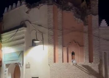 ANTARA bangunan yang mengalami kerosakan teruk di Marrakesh, Maghribi. _ AFP