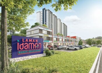PEMBANGUNAN  keseluruhan Laman Idaman Bukit Jelutong oleh Sime Darby Property.