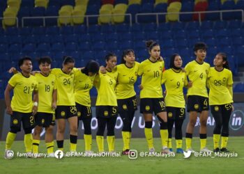 SKUAD Bola sepak wanita negara yang beraksi di Women’s International Friendly 2023.