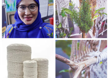 Dekorasi tanaman Macrame gantung