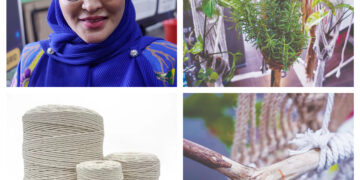 Dekorasi tanaman Macrame gantung