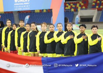 SKUAD bola sepak wanita negara memulakan kempen kejohanan Persahabatan Wanita Antarabangsa di Stadium King Fahd Sports City, Taif, semalam dengan seri 0-0 menentang tuan rumah, Arab Saudi. - FAM