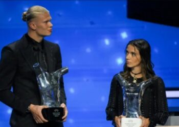ERLING Haaland dan Aitana Bonmati dinobat sebagai Pemain Terbaik Eropah Lelaki dan Wanita Terbaik.